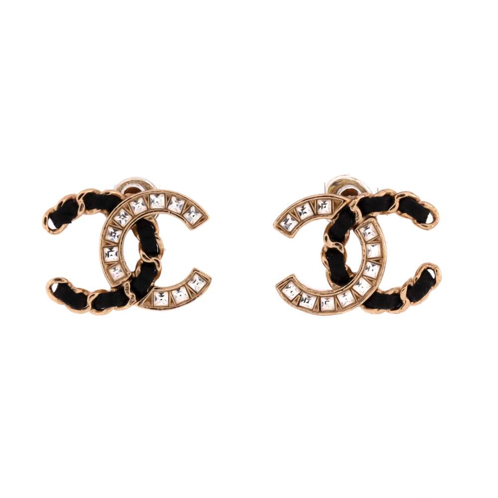 Chanel Cc Stud Earrings Metal With #228209C93B - Picture 1 of 3